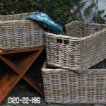 Rectangular Basket, Set Of 3-0120-22-1186 - Rattan Export To Europe From Indonesia